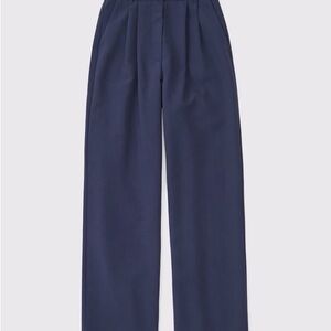 Curve Love A&F Sloane Tailored Wide Leg Pant